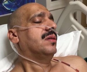 "ابن الذيب" يلقي قصيدة من على سرير المستشفى بعد اعتداء الأمن القطري عليه (فيديو)