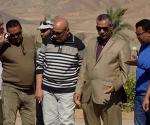 رئيس منطقة تعمير جنوب سيناء يزور المزرعة النموذجية في "أبو رديس" (صور)