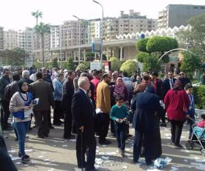 ازدحام شديد في نادي ألعاب دمنهور خلال انتخابات مجلس الإدارة
