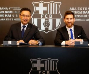 رسميا.. برشلونة يعلن تجديد عقد ميسي حتى 2021 بشرط جزائي 700 مليون يورو