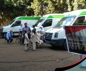 قافلة طبية مجانية بـ"شجرة مريم " .. وحملة بيطرية للقضاء على الكلاب الضالة بالمطرية 
