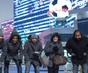 بريزنتيشن بكامل طاقمها في خدمة البعثة المصرية بروسيا (صور)