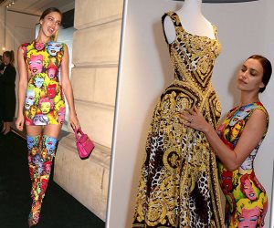 "جمال روسيا يكسب".. إيرينا شايك الأكثر إثارة بفستان "مادونا" (صور)