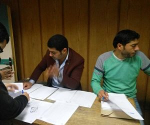 إقبال متزايد على انتخابات الاتحادات الطلابية بكليات جامعة طنطا (صور)
