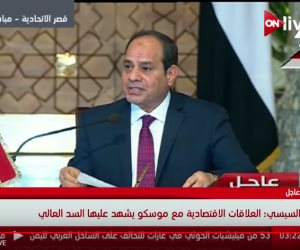 السيسي: زيارة بوتين تؤكد عمق العلاقات المصرية الروسية