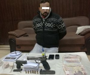 أمن الغربية يضبط 300 جرام هيروين وأسلحة بحوزة تاجر مخدرات