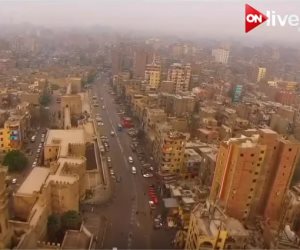إطلالة علوية لكاميرا ON Live من سماء باب الخلق بالقاهرة (فيديو)