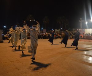 ساحة أبو الحجاج تشهد عروض لفرقتي أسيوط والأقصر للفنون الشعبية بمهرجان التحطيب (صور)