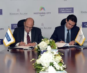اتفاقية شراكة بين "حسن علام" و"المستقبل للتنمية" لتطوير 250 فدان (صور)