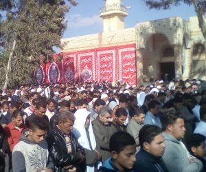 محافظة البحيرة تشيع جثمان شهيد العريش وتنعى شهداء  كنيسة حلوان (صور ) 