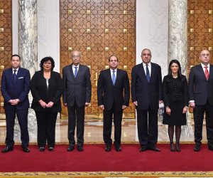الوزراء ونواب الوزراء الجدد يؤدون اليمين الدستورية أمام الرئيس السيسي (صور) 