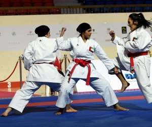 سيدات مصر يخطفن ذهبية الكاراتيه في دورة الألعاب للأندية العربية 2018 (صور )