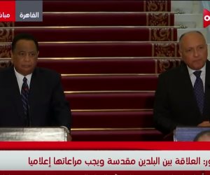 مؤتمر صحفي لسامح شكري ونظيره السوداني (بث مباشر)