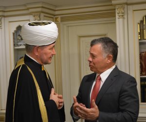 مفتى روسيا يلتقى ملك الأردن لبحث آخر المستجدات الإقليمية والدولية