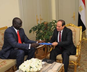 سلفا كير يبعث رسالة للسيسي.. والرئيس: مصر تدعم استقرار جنوب السودان