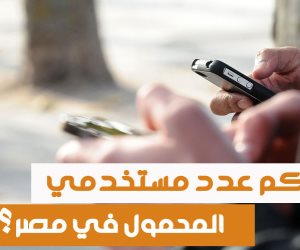 الإحصاء: 100.7 مليون مستخدم للمحمول.. و200 ألف زيادة فى مشتركى "الأرضى"