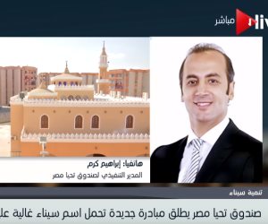 مدير "تحيا مصر": نطلب من كل المواطنين الشرفاء أن يتبرعوا لسيناء بـ"الحب" (فيديو)
