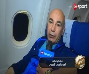حسام حسن: مسئوليتي تعويض نقص خبرات لاعبى المصري أمام سيمبا