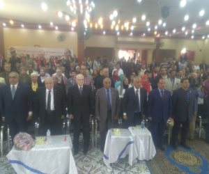 بدء مؤتمر حماة الوطن بالمنوفية لدعم الرئيس السيسى لولاية ثانية (صور)