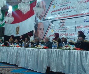 "معاك من أجل مصر" تنهي مؤتمرها الرابع لدعم السيسى بدمياط (صور)