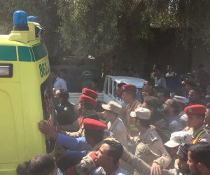 أهالي "ساقلته" يشيعون جثمان الملازم محمد طلعت شهيد الواجب في العملية سيناء 2018 (صور) 