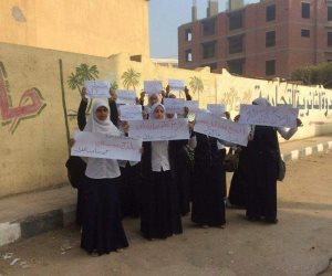 مسيرات لطلاب مدارس المنيا لحث المواطنين على المشاركة في الانتخابات (صور)