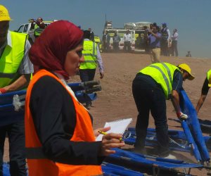 مطار أسوان ينفذ تجربة طوارئ لسيناريو سقوط طائرة ببحيرة ناصر (صور)