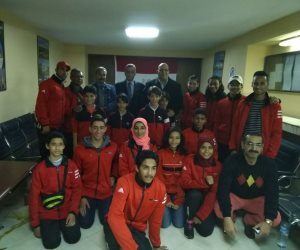 البعثة المصرية المشاركة في بطولة البحر المتوسط للكونغوفو تصوت في الانتخابات الرئاسية بالمغرب