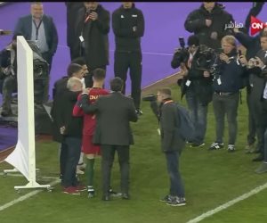 تكريم محمد صلاح ورنالدو فى ودية مصر والبرتغال (صور)