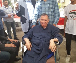 قعيد يدلى بصوته بالانتخابات الرئاسية..ويعلق :لصالح الشهداء