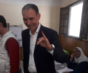 رضا البلتاجى يدلي بصوته في الانتخابات الرئاسية