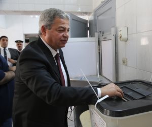 «التصويت قبل التشجيع».. وزير الشباب يدعو المصريين للمشاركة فى الانتخابات الرئاسية (صورة)