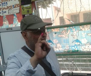 الفنان أشرف عبد الغفور يدلى بصوته..ويؤكد: المشاركة في الانتخابات واجب وطنى