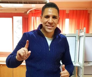 أحمد السيد لاعب الأهلي السابق يدلي بصوته في الانتخابات الرئاسية