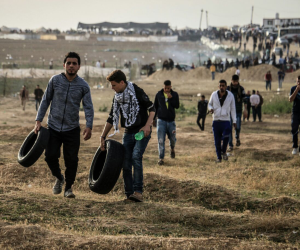 بدء تجمع الفلسطينيين قرب حدود قطاع غزة مع إسرائيل في مليونية العودة
