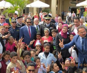 مديرية أمن الإسكندرية تحتفل بـ 500 طفل بمناسبة عيد اليتيم بنادي الشرطة (صور)