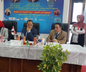 افتتاح المؤتمر العلمى الدولى الأول «البحيرة عبر العصور رؤية تنموية ومستقبلية» بآداب دمنهور  (صور) 