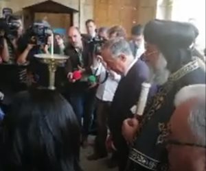 البابا تواضروس يضع الورود مع الرئيس البرتغالي على تذكار شهداء الكنيسة