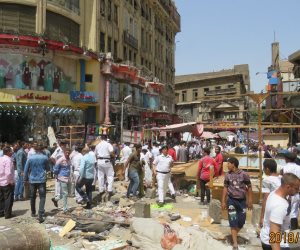 أمن القاهرة يشن حملة أمنية مكبرة بميدان العتبة (صور)