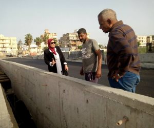 رئيس مدينة الحامول تتابع أعمال رصف الكوبري وإعادة تخطيط ميدان الشهداء (صور)