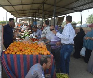 رئاسة مركز الخارجة توفير خضروات وفاكهة بأسعار مخفضة للمواطنين (صور)