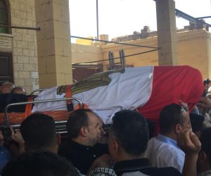 جنازه عسكرية مهيبة لشهيد سيناء عبد المجيب الماحي بالغربية  (صور)