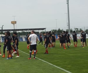 المنتخب يؤدي أول مران صباحي في إيطاليا (صور)