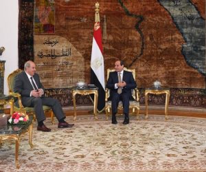 الرئيس السيسي يستقبل إياد علاوي ويؤكد وقوف مصر بجانب الدولة العراقية