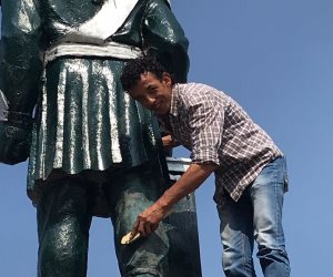 لجنة الثقافة تبدأ أعمالها لإعادة رونق تمثال الخديوي في الإسماعيلية