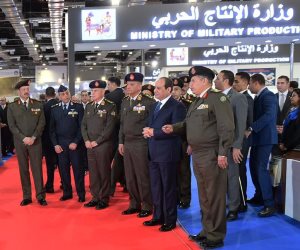 الرئيس السيسي يتفقد معرض الصناعات الدفاعية والعسكرية «إيديكس 2018»