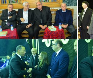 نجوم المجتمع والفن والسياسة في عزاء الكاتب الصحفي إبراهيم سعدة (صور) 