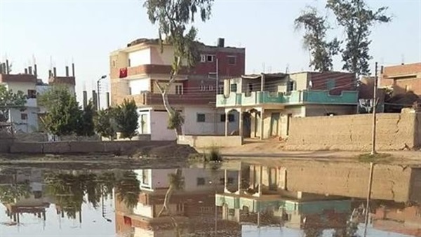  بالصور.. مياه ترعة الثمانين تُغرق قرية «الملاك» بالشرقية