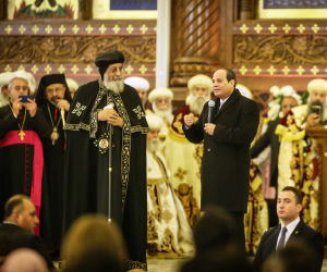 السيسي مهنئا الأخوة المسيحيين: عيد ميلاد مجيد على قلب كل مصري