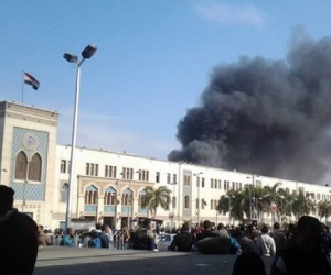 فيديو.. ساعة محطة مصر تظهر موعد انفجار قطار محطة مصر